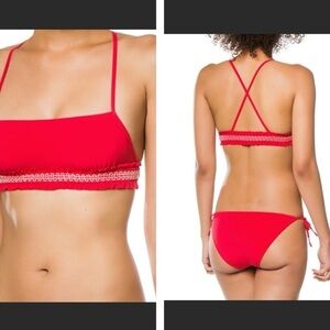 Kisuii Italian Jersey Victoria Bandeau Bikini Top